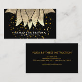 ロータスエレガントフラワーマンダラロゴヨガインストラクター 名刺 (正面/裏面)