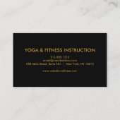 ロータスエレガントフラワーマンダラロゴヨガインストラクター 名刺 (裏面)