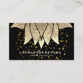 ロータスエレガントフラワーマンダラロゴヨガインストラクター 名刺