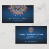 ロータスエレガントフラワーロゴヨガビジネス 名刺 (正面/裏面)