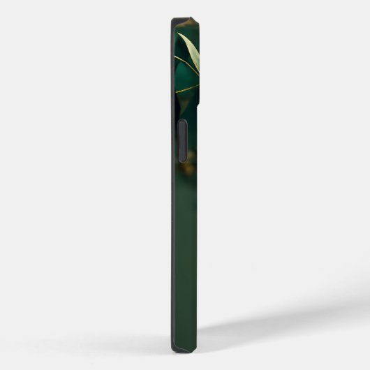 ロータスエレガントフローラピンク&金ゴールド |モノグラム Case-Mate iPhoneケース (裏面 / 右)