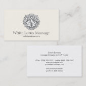 ロータスエレガントマッサージセラピスト自然健康 名刺 (正面/裏面)