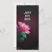 ロータスエレガント結婚式招待状 | フローラ (裏面)