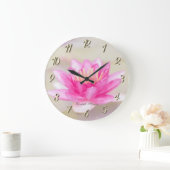 ロータスエレガント、《写真》ぼけ味ヨガ  ラージ壁時計 (ホーム)