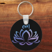 ロータスオムパープルキーチェーン キーホルダー (裏面)