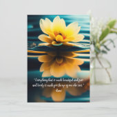 ロータスオールビューティフルルーミ引用文グリーティング カード (スタンド正面)