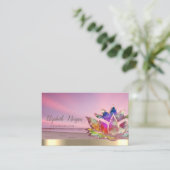 ロータスカラフルフラワービーチインストラクター 名刺 (スタンド正面)