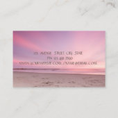 ロータスカラフルフラワービーチインストラクター 名刺 (裏面)