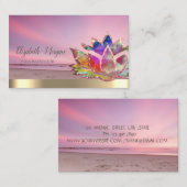 ロータスカラフルフラワービーチインストラクター 名刺 (正面/裏面)