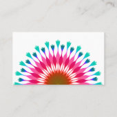 ロータスカラフルフローラ結婚のシーティングカード プレイスカード (裏面)