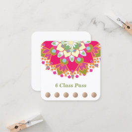 ロータスカラフルヨガ6クラスパンチロイヤリティ ロイヤリティカード