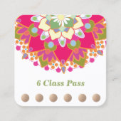 ロータスカラフルヨガ6クラスパンチロイヤリティ ロイヤリティカード (正面)