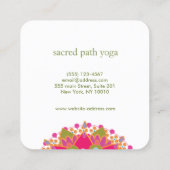 ロータスカラフルヨガ6クラスパンチロイヤリティ ロイヤリティカード (裏面)