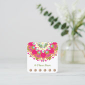 ロータスカラフルヨガ6クラスパンチロイヤリティ ロイヤリティカード (スタンド正面)