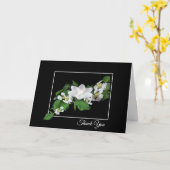 ロータスキャンドル悔やみや弔慰サンキュー カード (黄色い花)