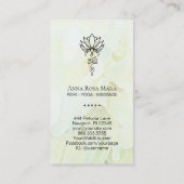 *~*ロータスグラデーションヨガ聖幾何学ニルヴァーナ 名刺 (裏面)