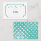 ロータスススクエアパターン付きレジストリカード エンクロージャーカード (正面/裏面)