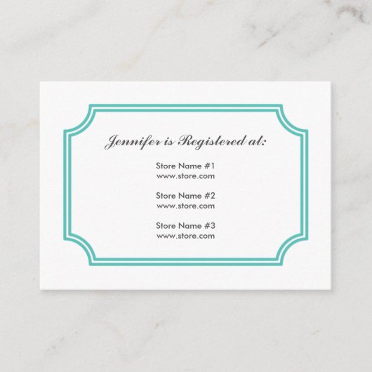 ロータスススクエアパターン付きレジストリカード エンクロージャーカード (正面)