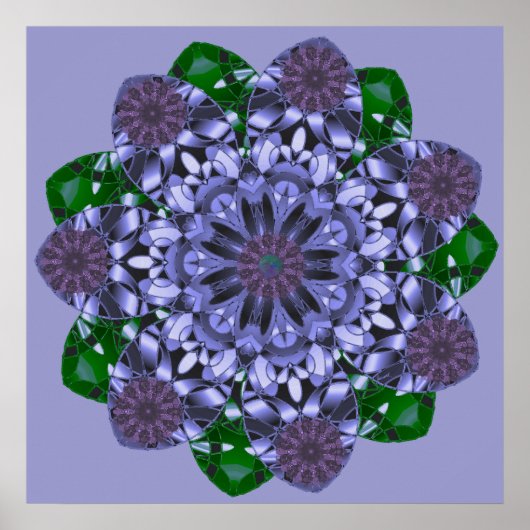 ロータススタープリント ポスター (正面)