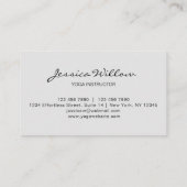 ロータスセピアヨガインストラクター 名刺 (裏面)