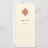 ロータスチベットアート結婚スタイル 招待状 (裏面)