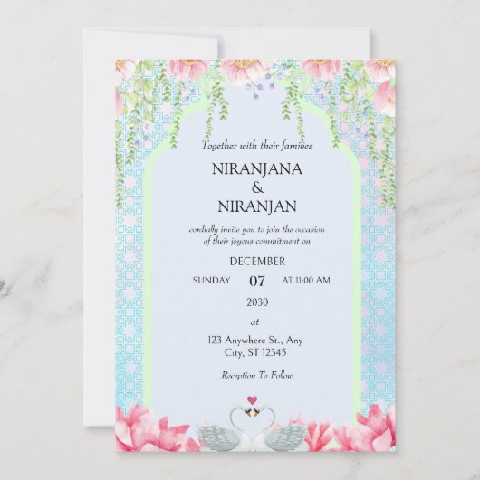 ロータステーマ結婚ズ 招待状 (正面)