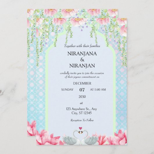 ロータステーマ結婚ズ 招待状 (正面/裏面)