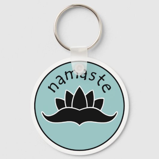 ロータスナマステキーチェーン キーホルダー (正面)