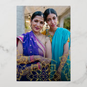 ロータスハッピーディワリホリデーフォトゴールドフォイルカード 箔シーズンカード (正面)