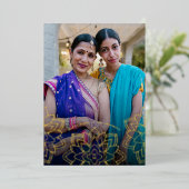 ロータスハッピーディワリホリデーフォトゴールドフォイルカード 箔シーズンカード (立ち正面)