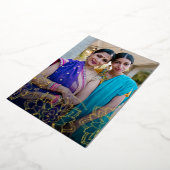 ロータスハッピーディワリホリデーフォトゴールドフォイルカード 箔シーズンカード (回転した状態)