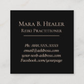 *~*ロータスハート牡丹花フローラ霊気ヨガ スクエア名刺 (裏面)