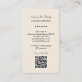 *~*ロータスハート霊気ニルヴァナヨガマッサージバラQR 名刺 (裏面)