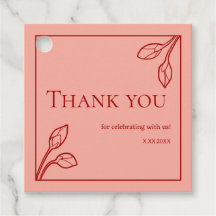 ロータスバッドパーソナライズされたズパーティーのラベル