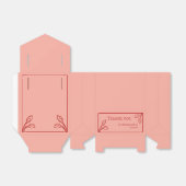 ロータスバッドパーソナライズされたズパーティーの特典ボックス フェイバーボックス (折り畳みなし)