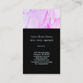 *~*ロータスパステルピーニーマッサージヨガヒーラー 名刺 (裏面)