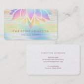 ロータスパステルレインボーデザイン 名刺 (正面/裏面)