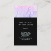 *~*ロータスパステル牡丹ヒーラーマッサージヨガ霊気 名刺 (裏面)