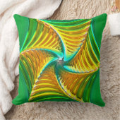 ロータスパターンガラスアート5B枕 クッション (ブランケット)