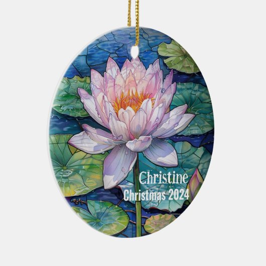 ロータスパーソナライズされたロータスオーナメント セラミックオーナメント (右)