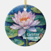 ロータスパーソナライズされたロータスオーナメント セラミックオーナメント (正面)