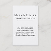 ***ロータスピオニーハートニルヴァーマッサージ霊気ヨガ 名刺 (裏面)