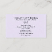 *~*ロータスピンクラベンダーネブラ銀河系宇宙 名刺 (裏面)