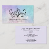 *~*ロータスピンクラベンダーネブラ銀河系宇宙 名刺 (正面/裏面)