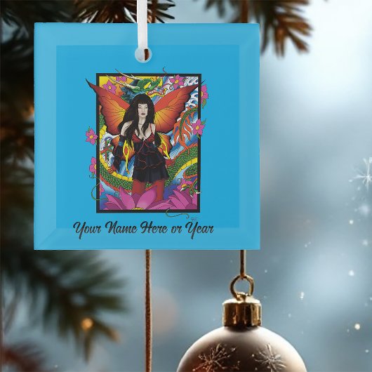 ロータスフェアリー中国のウォータードラゴン ガラスオーナメント