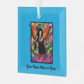 ロータスフェアリー中国のウォータードラゴン ガラスオーナメント (正面左)