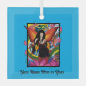 ロータスフェアリー中国のウォータードラゴン ガラスオーナメント (正面)