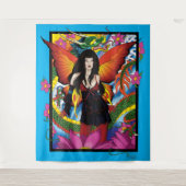 ロータスフェアリー中国のウォータードラゴン タペストリー (正面)