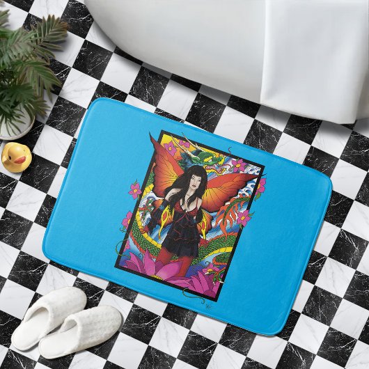 ロータスフェアリー中国のウォータードラゴン バスマット