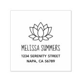 ロータスフラワーアドレス セルフインキングスタンプ (デザイン)